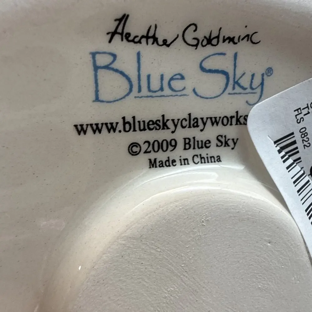 Blue Sky Clayworks Pumpkin Pie Cottage Cat Kitty House Tealight Candle Holder